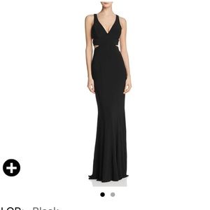 Faviana Cut Out Black Formal Dress